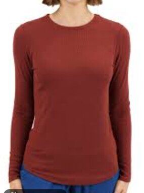 Hollister long sleeve curved hem tee size small